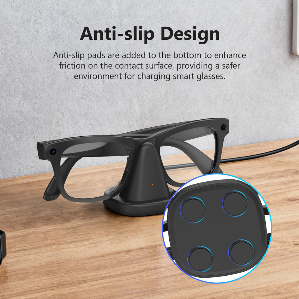 Ray-Ban Meta Charging Stand | Fast Charging Dock for Meta Smart Glasses with Anti-Slip Design