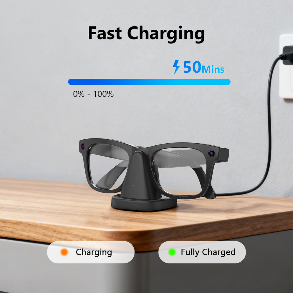 Ray-Ban Meta Charging Stand | Fast Charging Dock for Meta Smart Glasses with Anti-Slip Design
