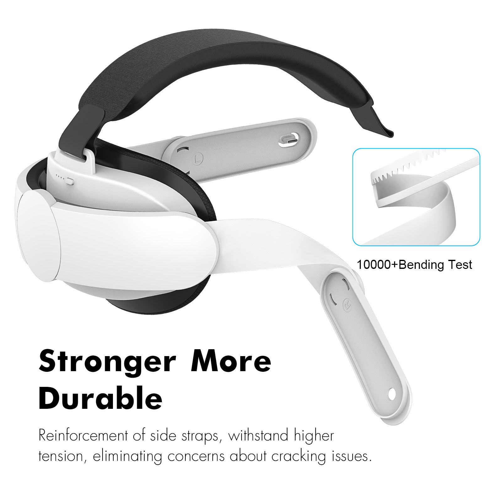 Rynfon Elite Battery Head Strap for Meta Quest 3 / Meta Quest 3S – 6000mAh Charging Head Strap Accessory for VR Headset